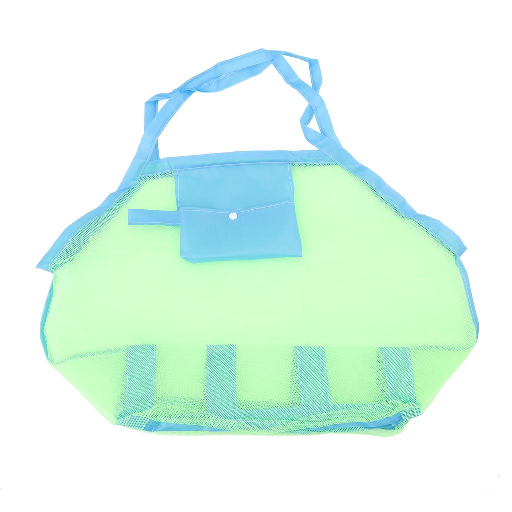 Mesh Beach Bag Multipurpose Large Capacity Foldable Beach Toy Bag for Beach Pool Outdoor Travel Gym