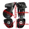 2Pcs Trolley Casters Replacement Heavy Duty Roller Wheel for Luggage Box Suitcase 360 Degree Swivel Kit SilentWheel