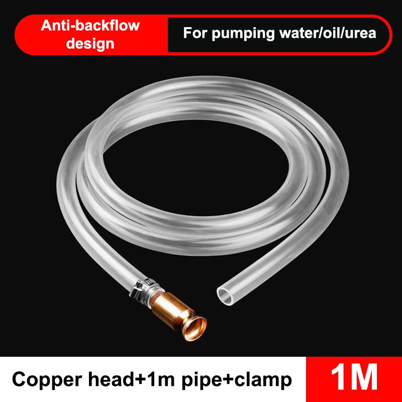Gas Siphon Hose Pump Shaker Manual 1 2 Valve Clear Tube Leakproof Transfer for Home Garden Tools Emergency Fueling