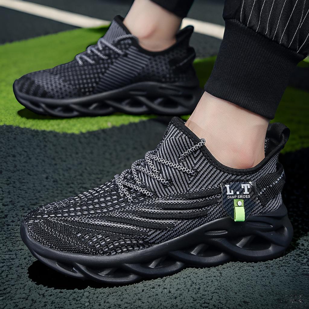 Men's Size 48 Lightweight Knitted Mesh Casual Shoes – Breathable and Ultra-Light Style