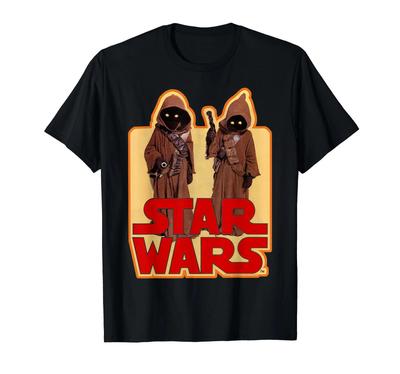 Star Wars Jawas Pose Vintage Sticker Grafik T-Shirt_
