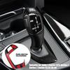 1 PC Car Gear Shift Head, ABS Carbon Fiber Pattern Shift Knob Cover Sticker, Replacement Decorative Accessories, for BMW 3 Series GT5 Series 1 Series