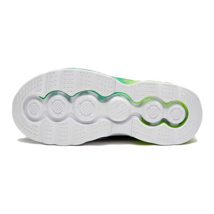 Anta Kids Energy Ring 8.0 Comfortable Cushioning Non-Slip Shock Absorption Durable Low-Top Running Shoes Kids Running Shoes Black Green 312325580-4