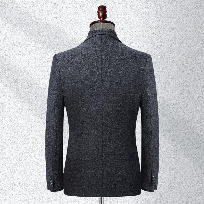 Men's Casual Suits Autumn and Winter Wool Stretch Men's Suits Slim Small Suits Men's Korean Style Single Suit