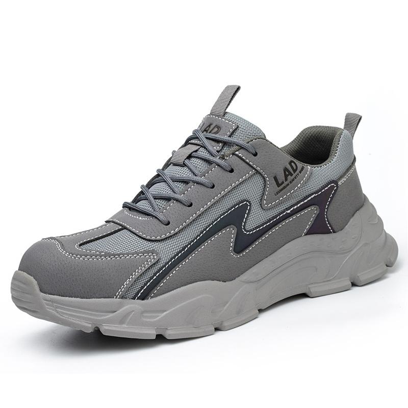 

men fashion breathable plastic toe cap work safety shoes summer tooling security boots worker safe sneakers protective footwear 280 серый