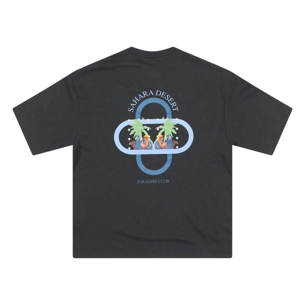 Rose London Mens Sahara Back Print Heavyweight T-Shirt