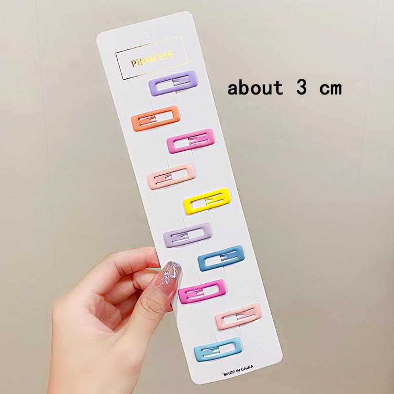 10pcs/set Cute Colorful Star Waterdrop Shape Hair Clips For Girls Children Lovely Hair Decorate Hairpins Kids Hair Accessories