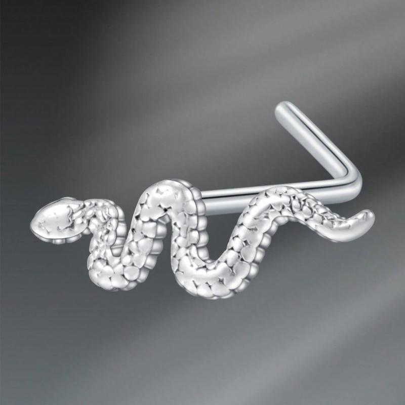 Argolas de Piercing de Nariz em L Coração Lua Fofo Zircônia Brilhante Cor Ouro Prata Piercing de Nariz Para Mulheres Meninas Joias de Narina