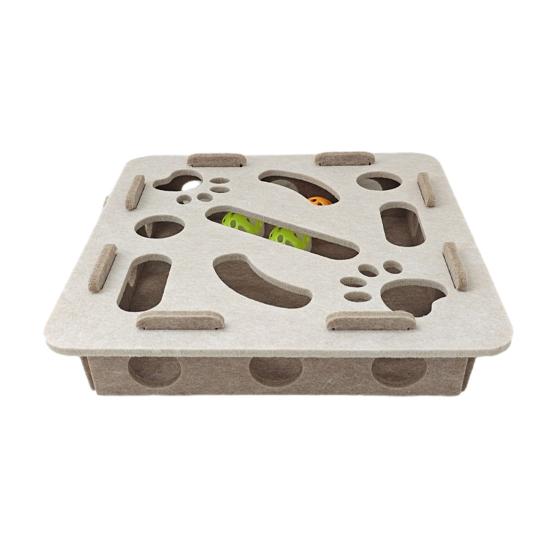 Cat Scratch Enrichment Box Interactive Felt Scratch Toy Fun Maze Box Cat Puzzle Toy