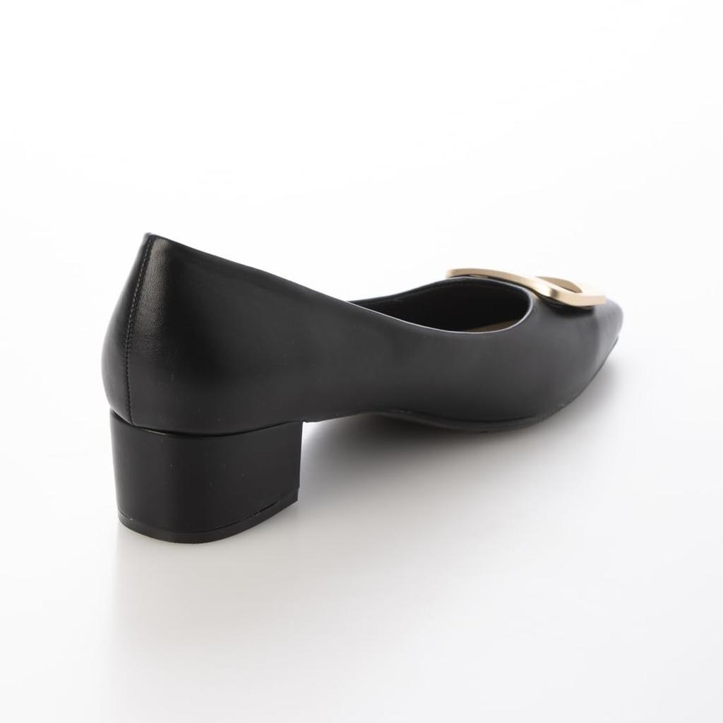 [Evol] Rain or Shine, Cushioned, Gold Buckle 4.5cm Pumps