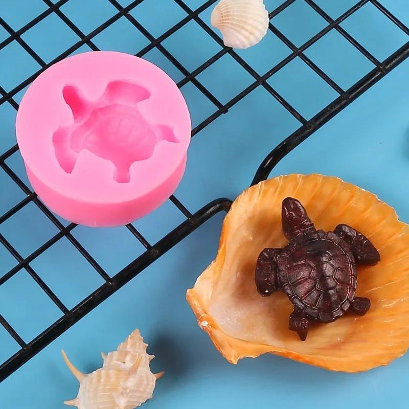 3D Tortoise Soap Mold Silicone Mold DIY Candle Molds Silica Gel Mould Kitchen Cake Baking Decorating Tools