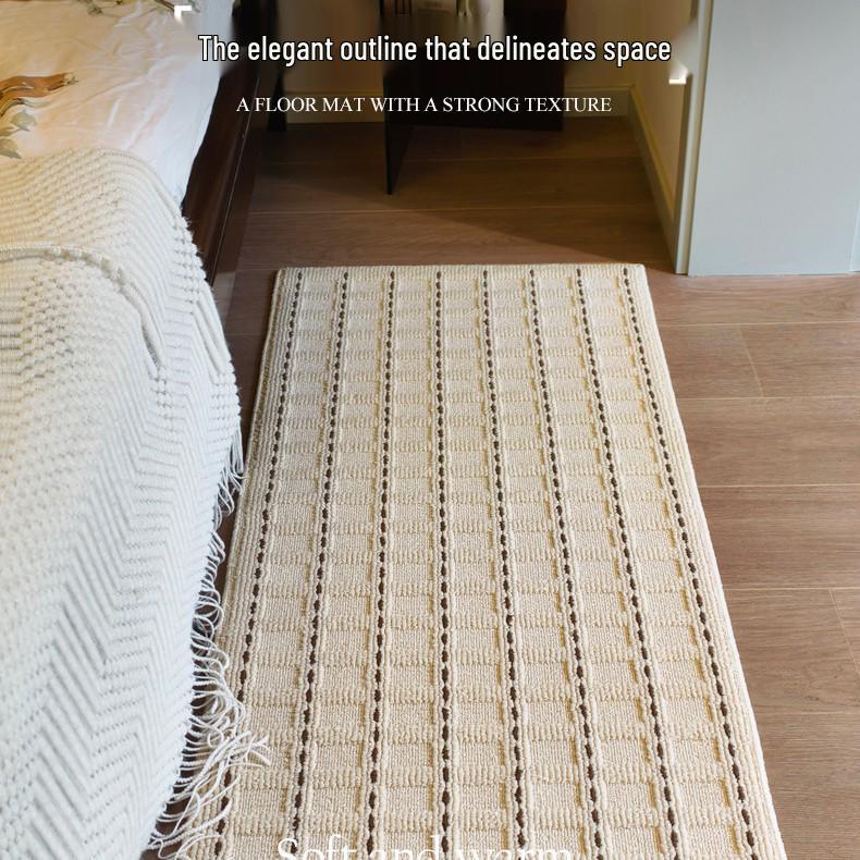 

2025 Cream Luxury Entrance Mat for Bedroom, Sofa, or Coffee Table 45x70 cm