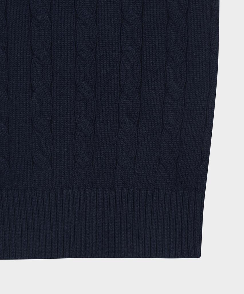 Brooks Brothers Cotton Cable Cardigan (Dark Navy) (Bbwcmbg101)