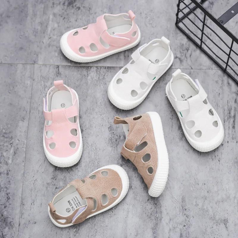 Boys Children Half Sandals for Boys Girls Toddlers Little Kids Summer Shoes Cut-outs Breathable Fashion Soft Anti-skid