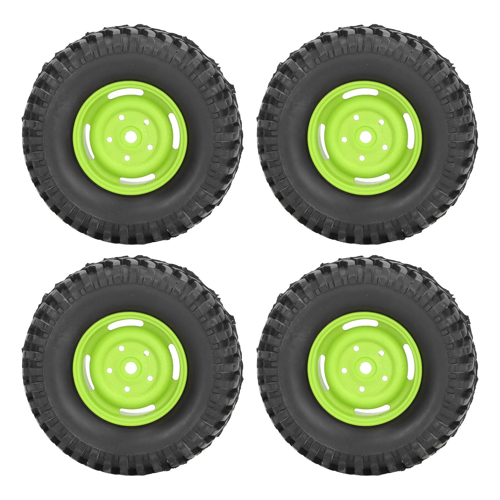 

4PCS RC Wheels and Tires 1.9in Rubber Plastic 100mm Diameter Universal RC Tyre Set for Replacement