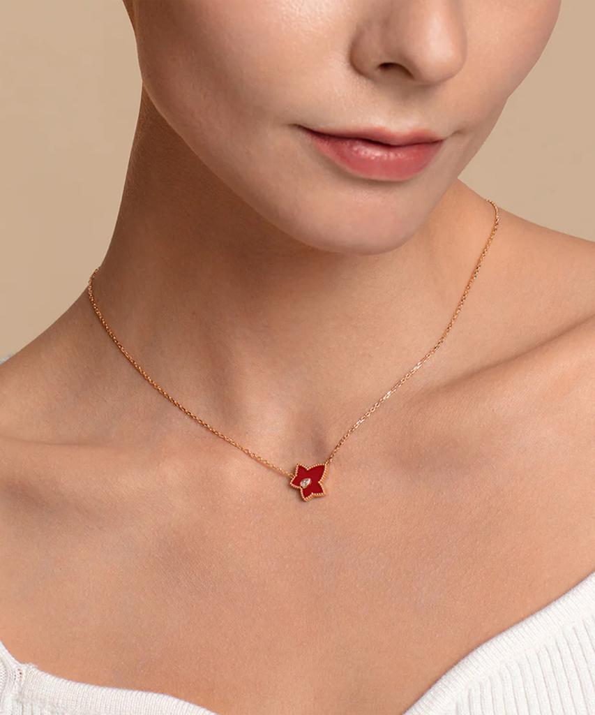 Lola Rose Ivy Carnelian Bead Pendant Necklace