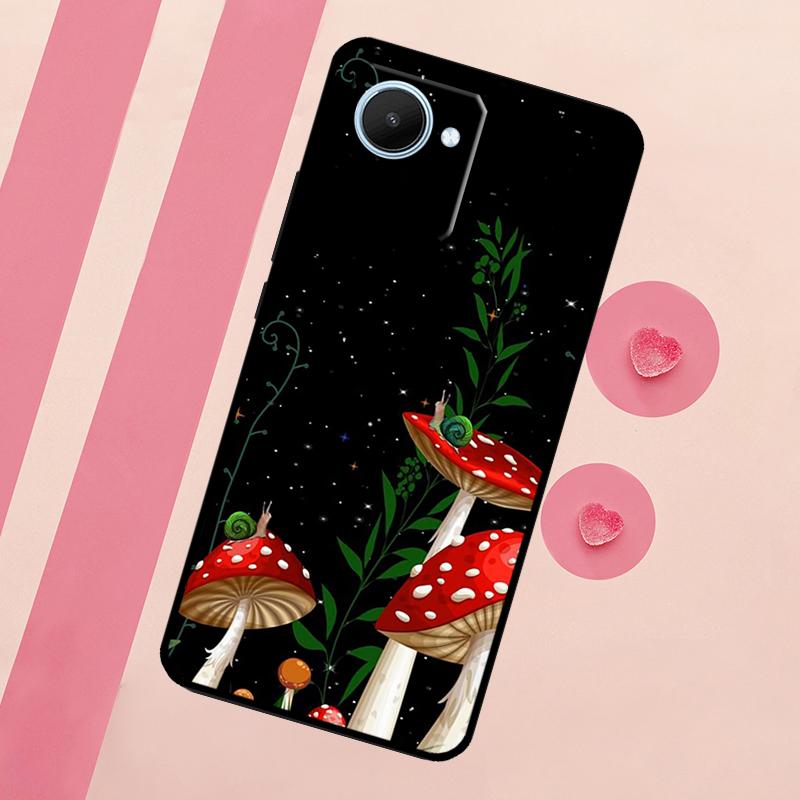 Mushroom Moon Shroom Farmer For Realme C67 C75 C63 C61 C71 C55 C51 C65 C53 10 11 12 13 14 15 Pro Plus GT6 GT7 Pro Case