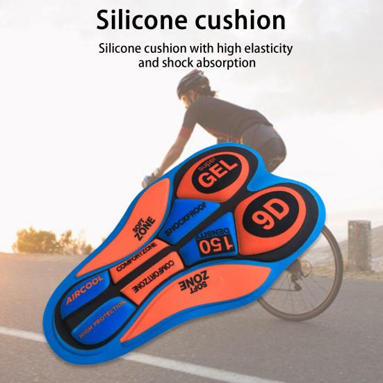 Fahrradsattelpolster Ergonomie Weiche Kleidung Hosen Silikonschwamm Radfahren Stoßfestigkeit Polster Fahrradzubehör