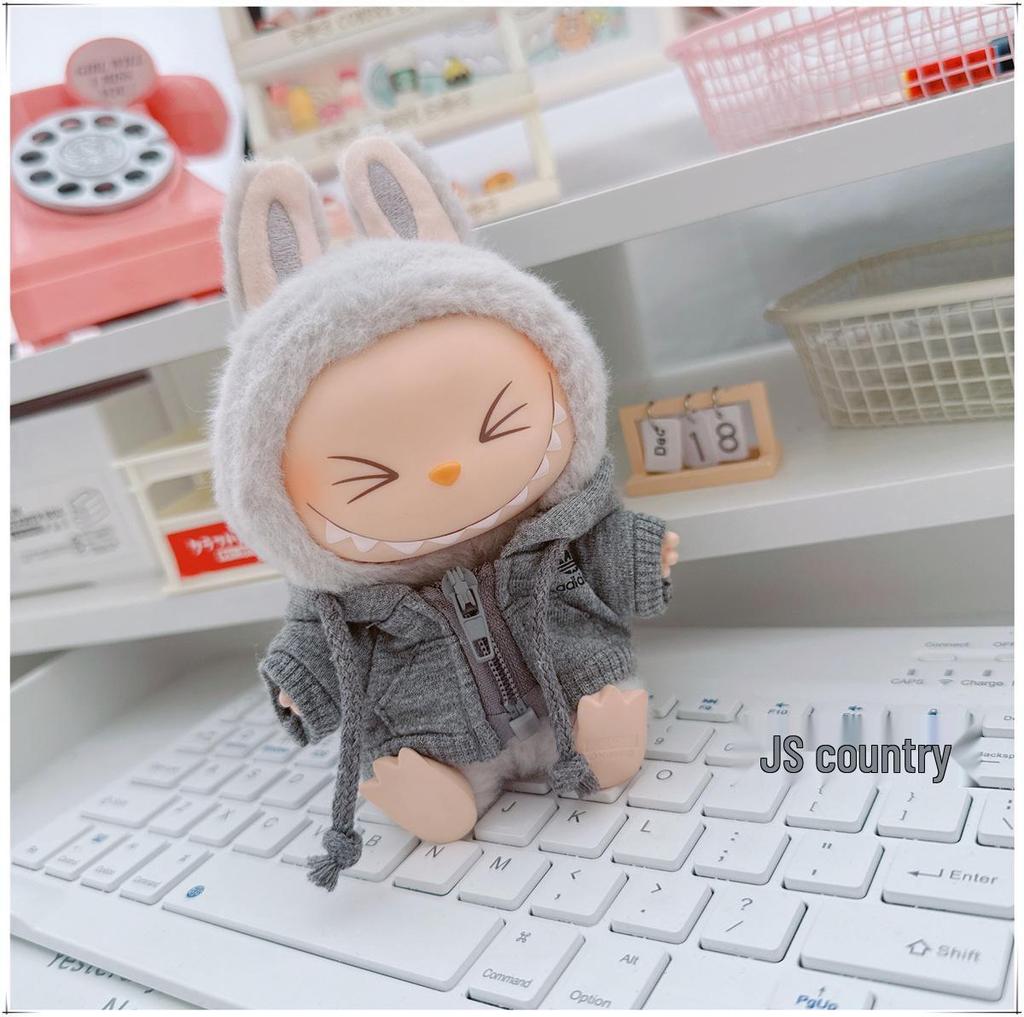 17cm Labubu Doll Vinyl Keychain: First & Second Gen Blind Box Clothes Collection