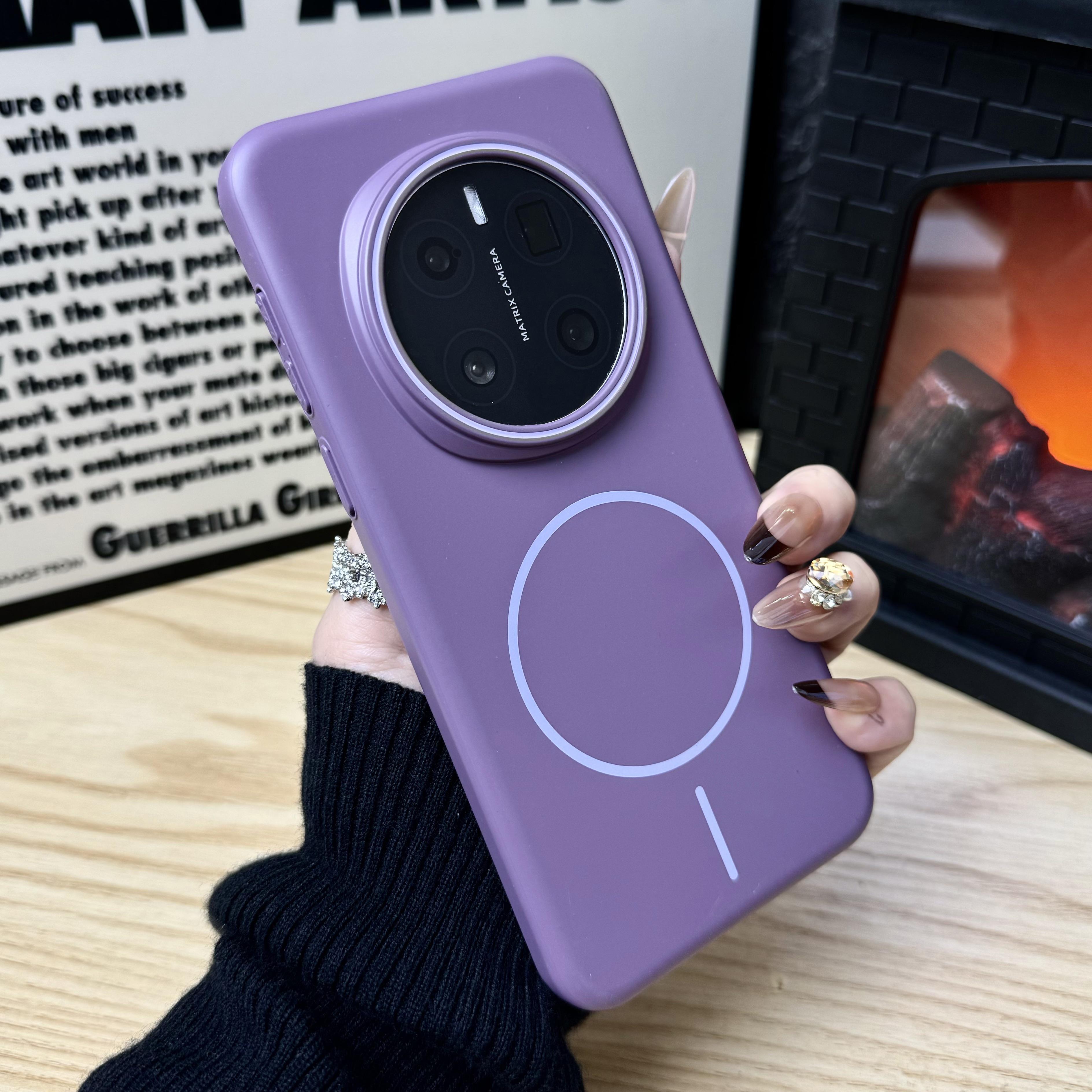 

Ударопрочный жесткий чехол из ПК для Honor Magic 7 Lite Тонкий матовый магнитный чехол для телефона для Honor Magic 6 5 Lite 7 Pro X9A X9B X9C Бампер Honor X9b фиолетовый