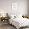 Set Of Two Floating Bedside Tables Rustic Brown