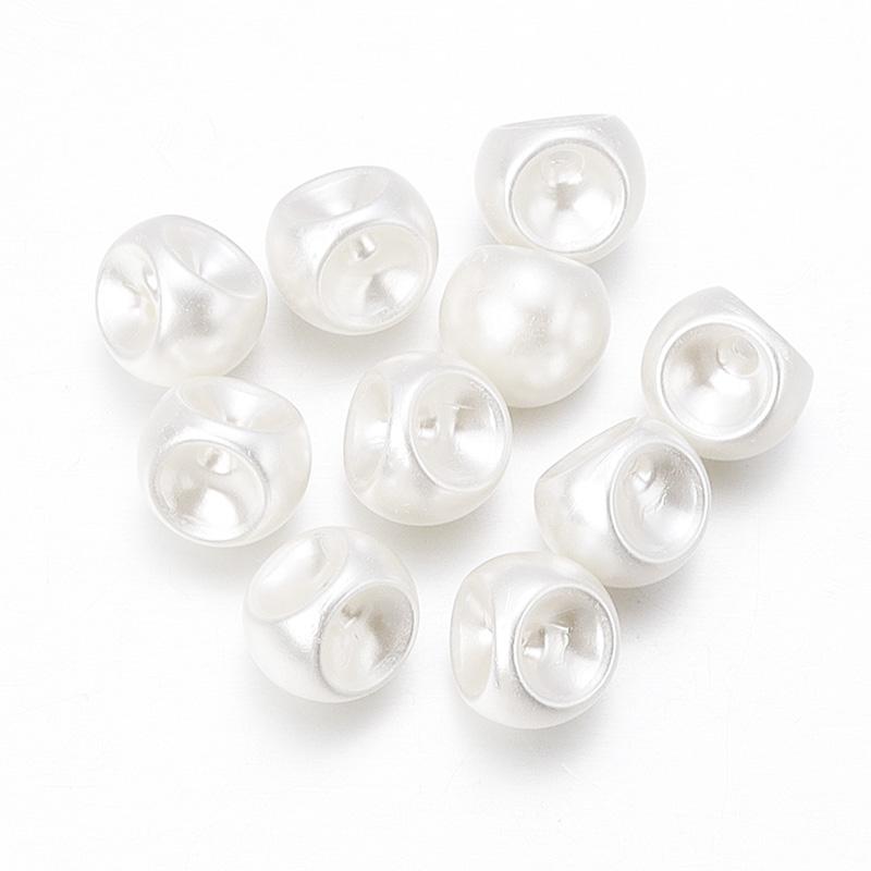30-100Pcs Multi-shape Acrylic Beads Charms Imitation Pearl Beads For DIY Necklace Bracelet Pendant Jewelry Making Accessories
