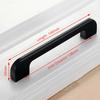 KAK 10PCS American Style Black Cabinet Handles Solid Aluminum Alloy Kitchen Cupboard Pull Drawer Knobs Furniture Handle Hardware