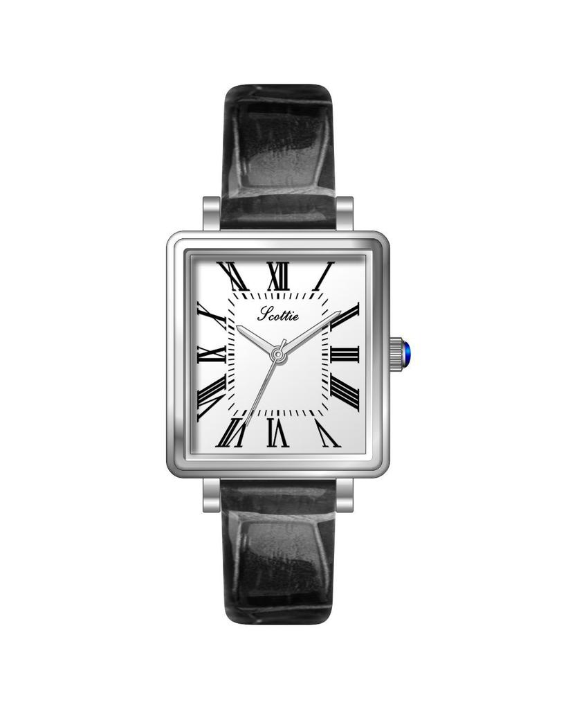 Square Watch Female Roman Retro Light Luxury Fashion Ultra-Thin Simple Belt Exquisite Women'S Watch
