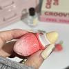 1 szt. Brelok Truskawkowy Balsam do Ust Rozgrzewający Długotrwały Naturalny Różowy Szminka Tint Zmieniająca Kolor Szminka Owocowa Pielęgnacja Ust Makijaż