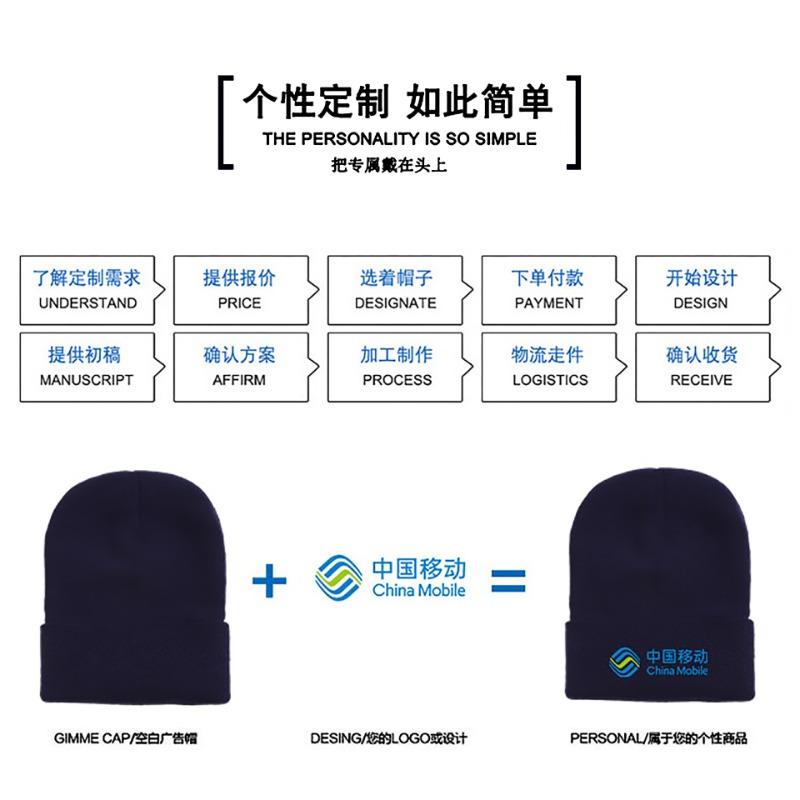 Knitted hats Versatile cold-proof autumn and winter hats Women's wool hats Knitted hats Men's