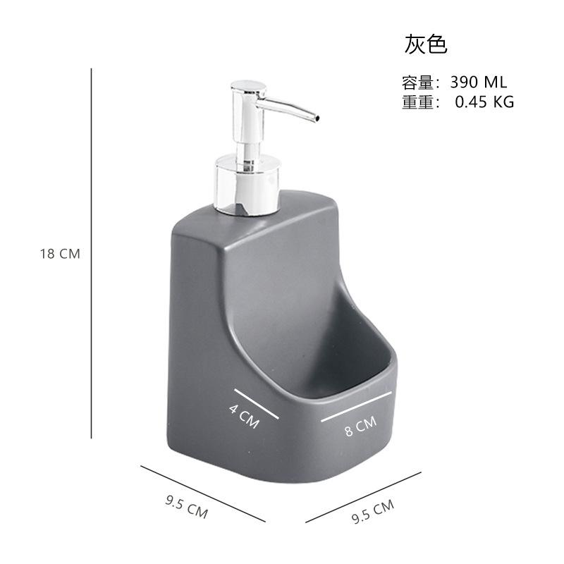 Ceramic hand sanitizer bottle New Pressing Detergent Pressing Bottle Shampoo Dispensing Bottled Kitchen and bathroom dual-use