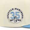 Newera Cap 59FIFTY 70908534 NER35C0322 MLB Seattle Mariners SEA Blue White White SIDE PATCH ONSPOTZ Custom Made Hat Gokyu Fifty 5950 Side Patch