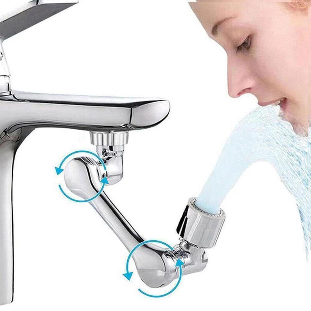 1080° Universal Rotation Faucet Sprayer Head,Washbasin Faucet Extender Aerator Bubbler Nozzle,Anti-Splash Kitchen Tap For Sink