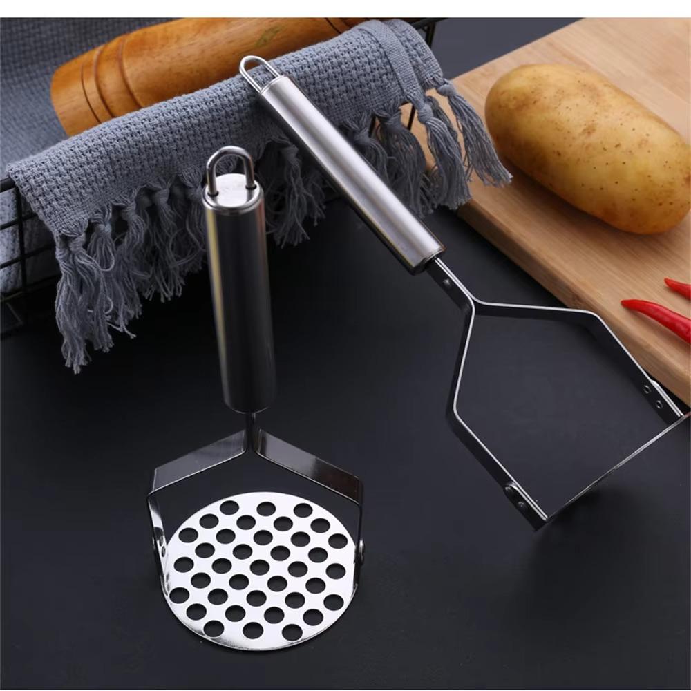 Stainless Steel Potatoes Masher Rust-proof Fruit Puree Maker Potato Presser  Vegetable