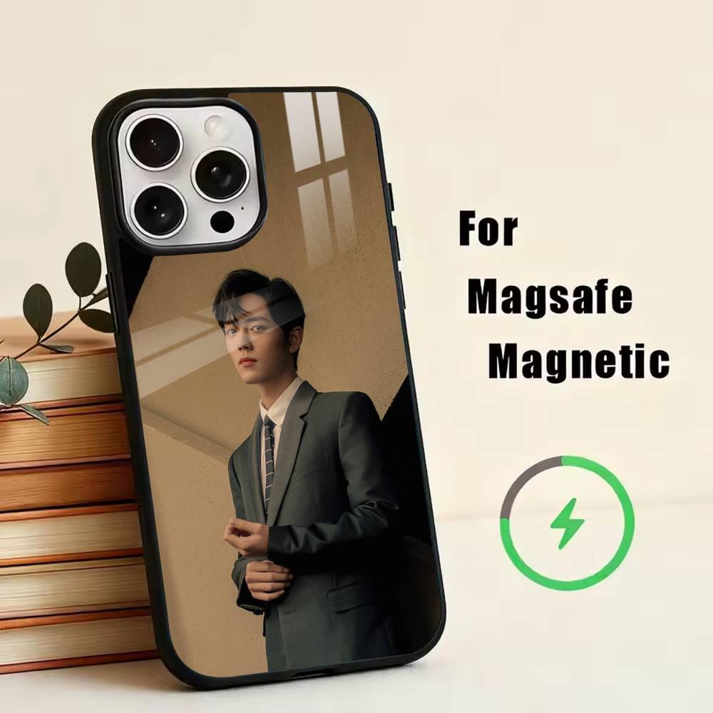 

S-Sean Xiao Xiaozhan Phone Case For iPhone17,16,15,14,13,12,11 Plus,Pro Magnetic with Magsafe Wireless Charging iPhone17Pro
