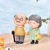 DIY Dollhouse Figurines Valentine's Day Gift Old Couples Statue Cake Ornament Miniatures Crafts