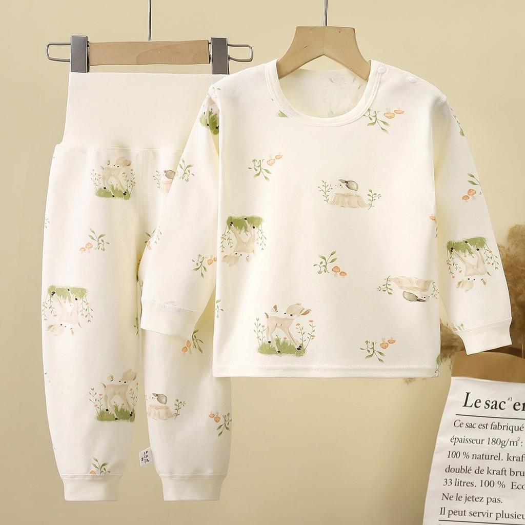 Infant & Toddler Cotton Antibacterial High-Waist Undergarment Set for Boys & Girls 0-5yrs - Autumn Clothes & Trousers