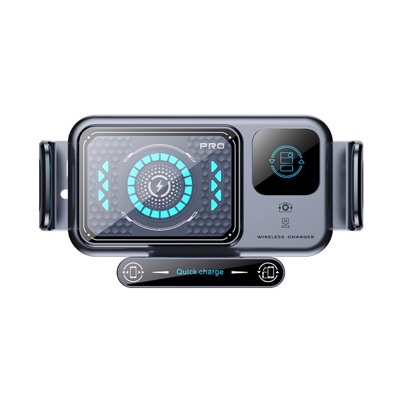 Foldable Car Phone Holder with Wireless Charging and Air Vent Mount