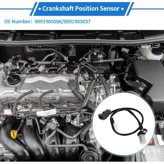 1 Pc Crankshaft Position Sensor for Toyota Supra 3.0 1993-1998 Sturdy Metal Plastic Black Engine Crank CKP Sensor
