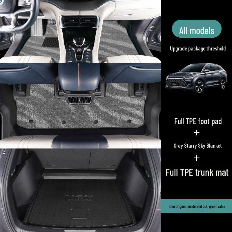 BYD Song Plus DMI/EV All-Inclusive TPE Floor Mats for New Energy Cars