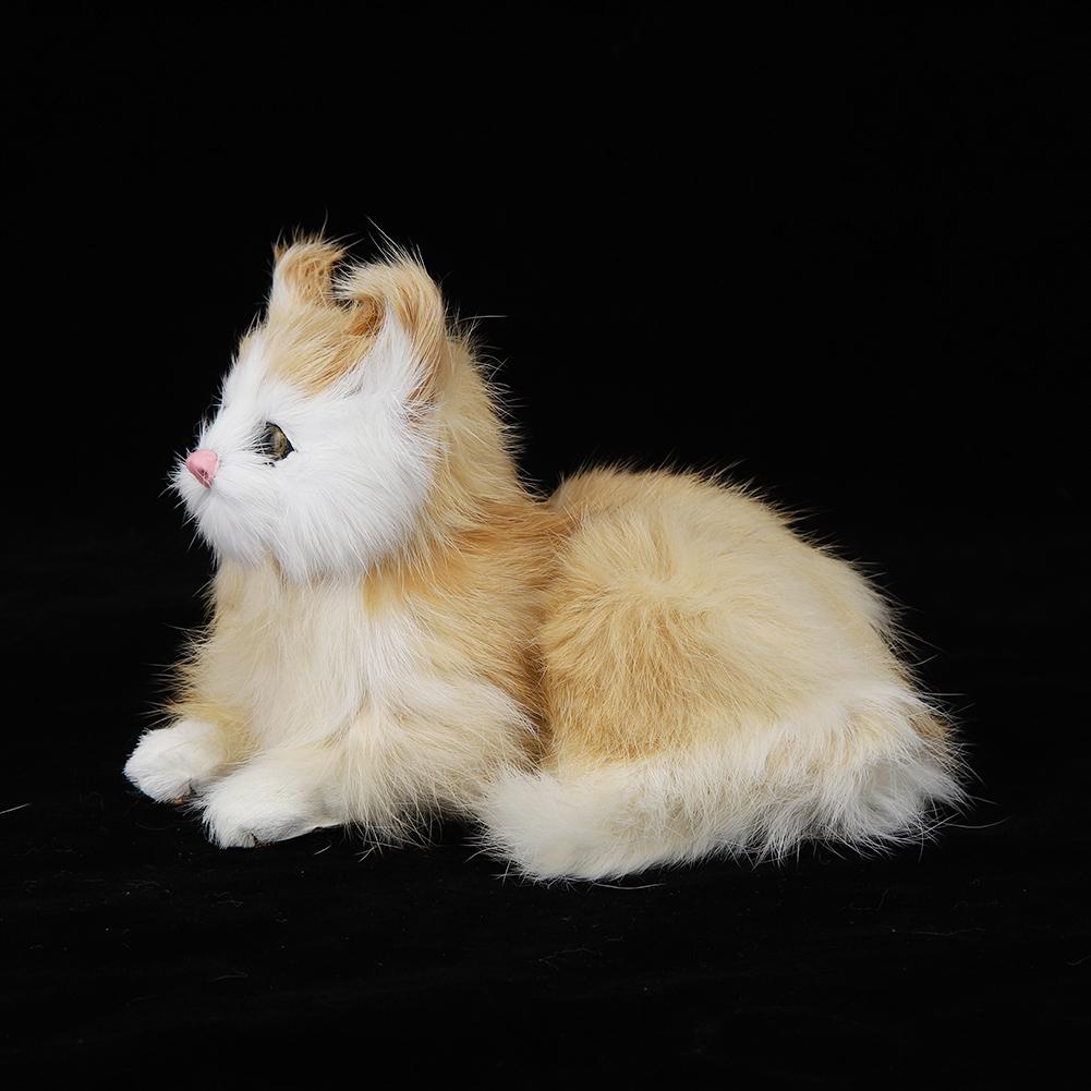Simulation Polyethylene Cat Shape Statue Animals Sculpture Garden Yard Decoration