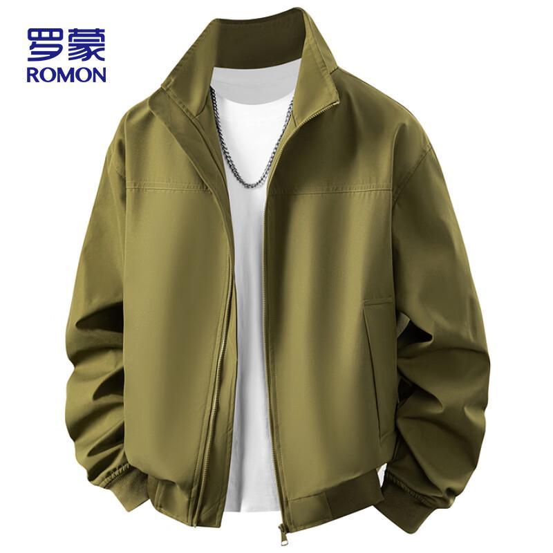 ROMON Men s Spring Autumn Business Casual Windproof Baseball Jacket M