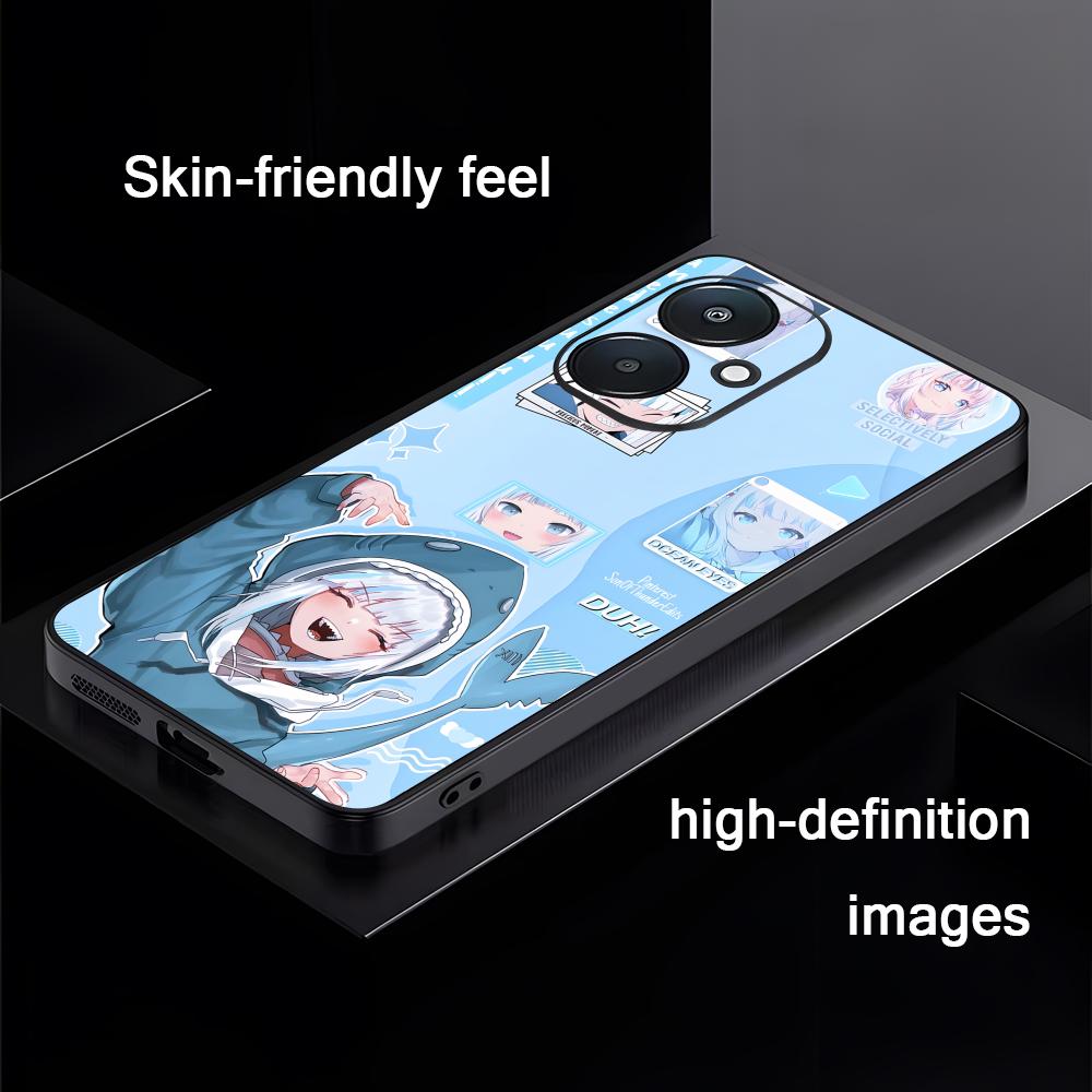 

Gawr gura Virtual Singer Phone Case For Xiaomi Redmi 14C 13C 12C Note14 13 12 11 10 Pro Plus S Soft Black Phone Cover Redmi Note 11 4G