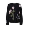 JIUZI AnaCo Relaxed Fit Dropped Shoulder Jacquard Wool Sweater