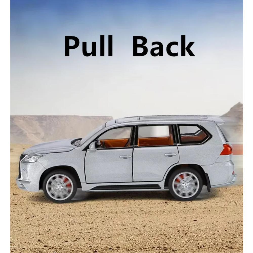 1/32 Lexus LX570 SUV Alloy Car Model Diecasts Metal Off-road Vehicles Car Model Sound and Light Simulation Kids Toys Gift
