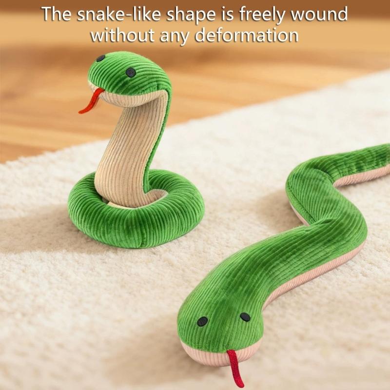 Wiggling Snake Designs Pet Toy For Kittens And Puppies With Chew Resistant Fabric 36cm Pet Plaything