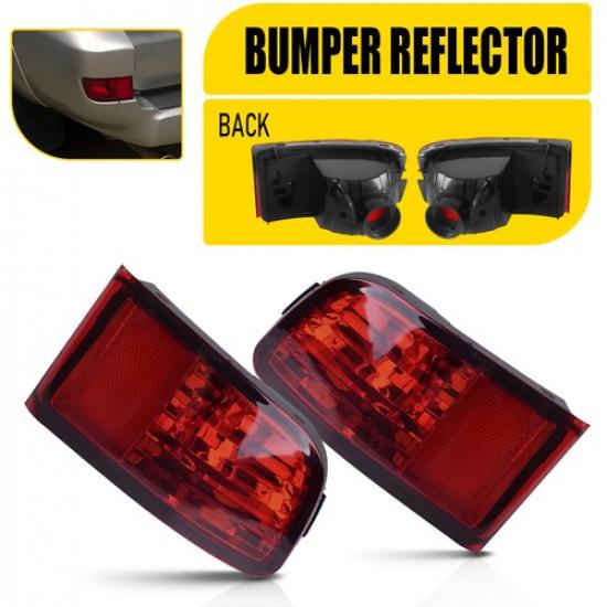 Rear Bumper Light Reflector Left+Right Fog Lamp Fit Toyota Land Cruiser Prado