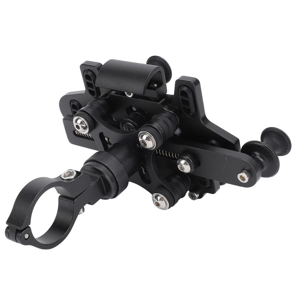 Motorcycle Phone Mount for Handlebar Aluminum Alloy Silicone 5 Claw Shockproof Rotating Adjustable