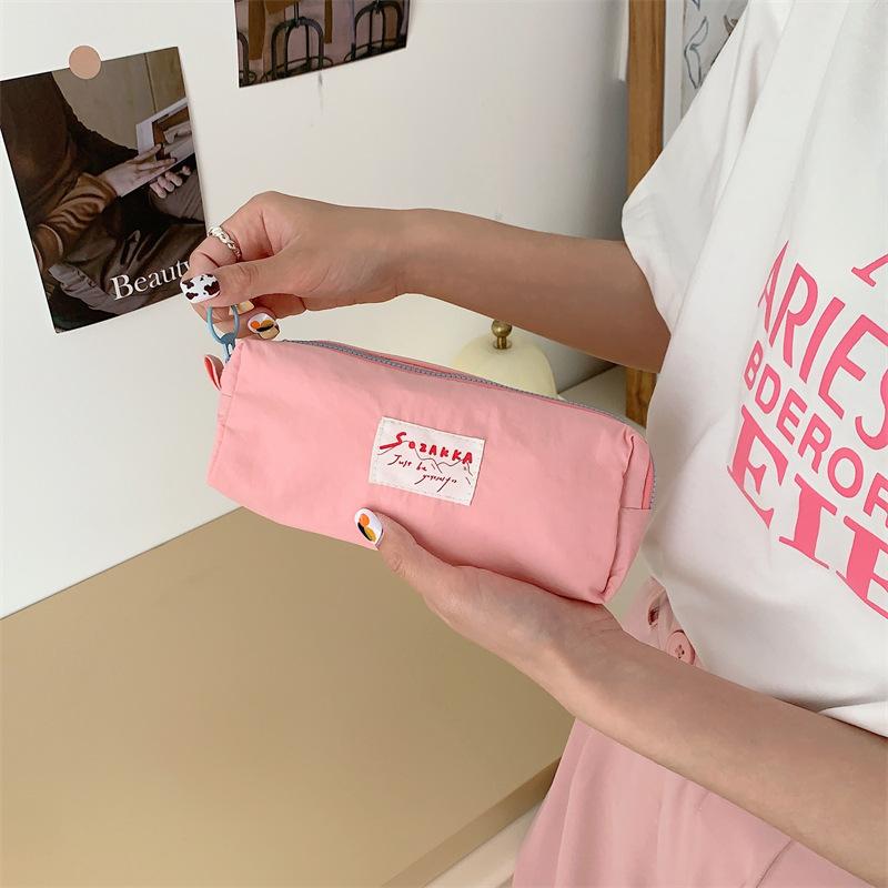 Pen Macaron Women Pouch Cosmetic Bag Portable Storage Bag Pen Bag Bag Toiletry