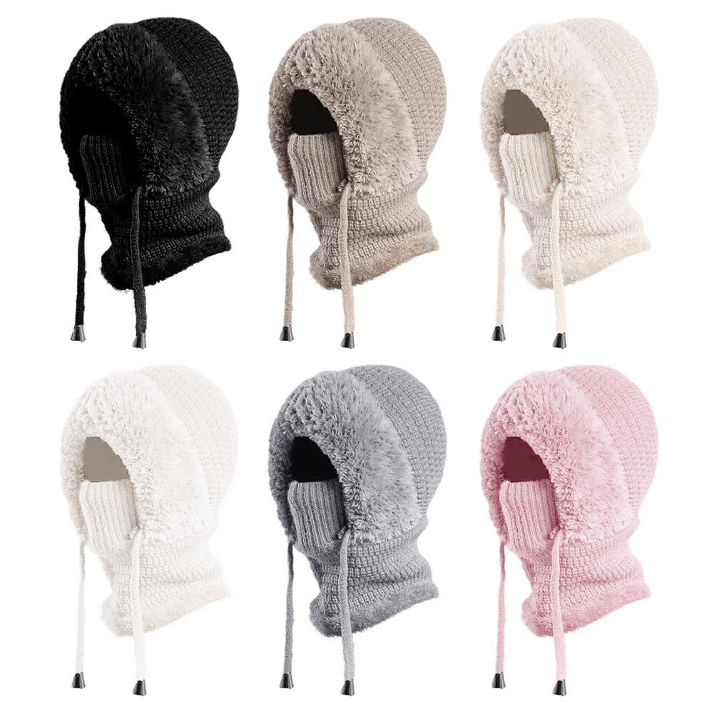 Women's Winter Hat and scarf hat Slouchy Fleece Beanie Knitted Cap Scarf Activities with Skull H1V5